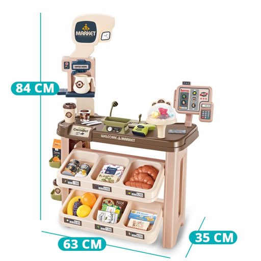 Hračka supermarket, 64 dílná sada