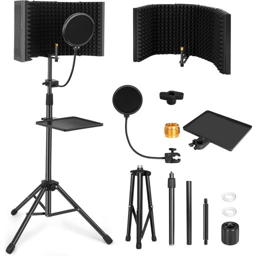 Stojan na mikrofon s protihlukovým filtrem