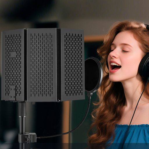 Stojan na mikrofon s protihlukovým filtrem