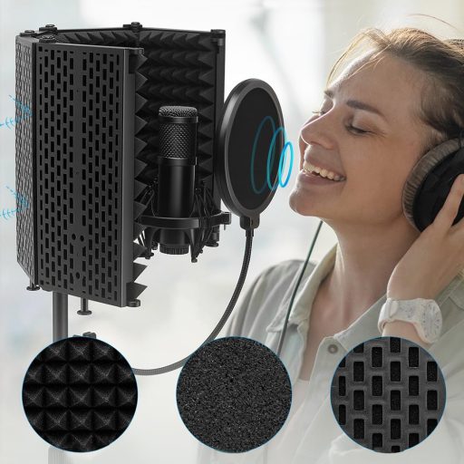 Stojan na mikrofon s protihlukovým filtrem