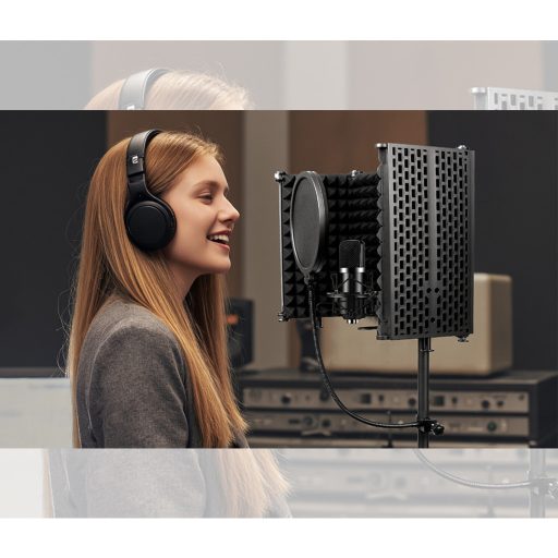 Stojan na mikrofon s protihlukovým filtrem