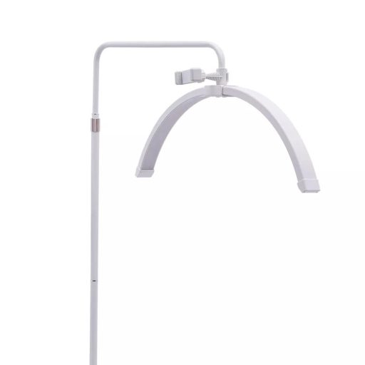 Moon, půlměsícová kosmetická stojací lampa, bílá