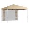 Pavilon se zadní stěnou s kapsami 3×3×2,8 m, béžový