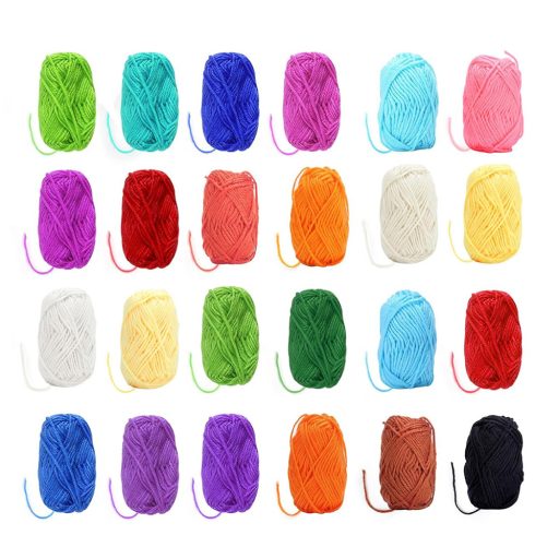 24barevná akrylová příze na háčkování