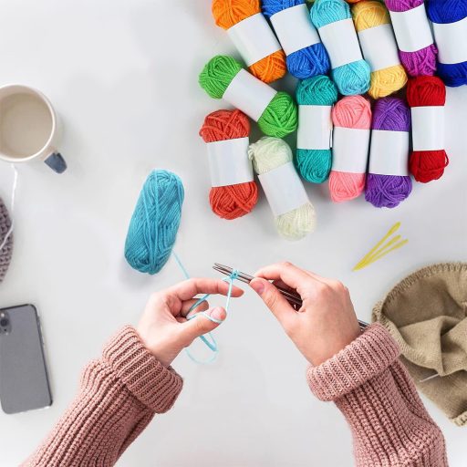 24barevná akrylová příze na háčkování