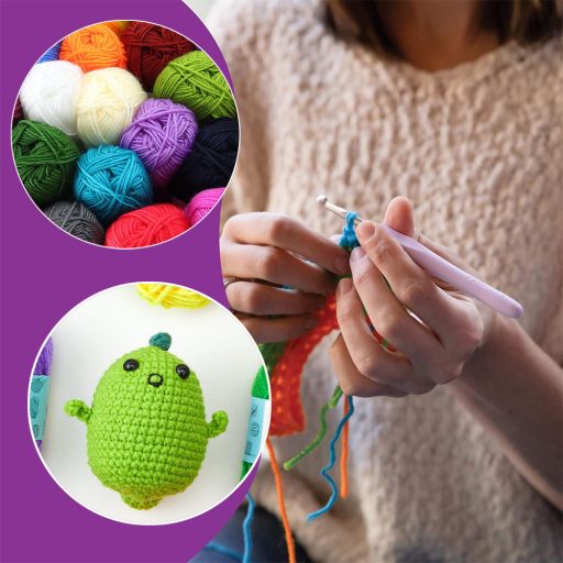 24barevná akrylová příze na háčkování