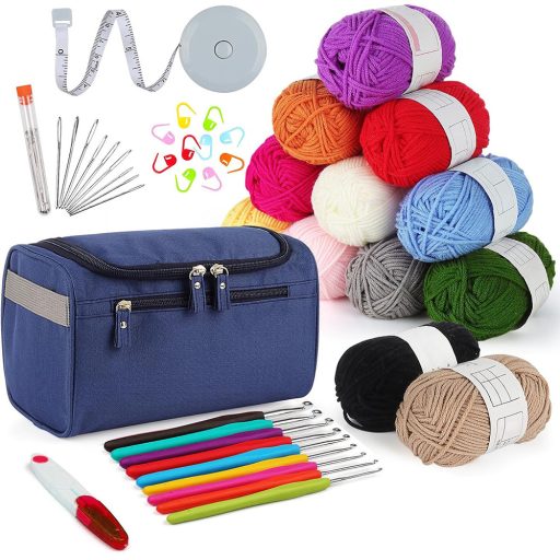 Háčkovací set v závěsné tašce
