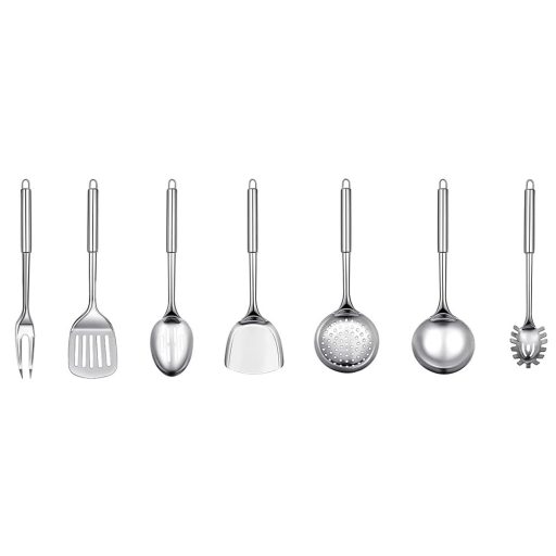 Wok pánev s kuchyňským příslušenstvím