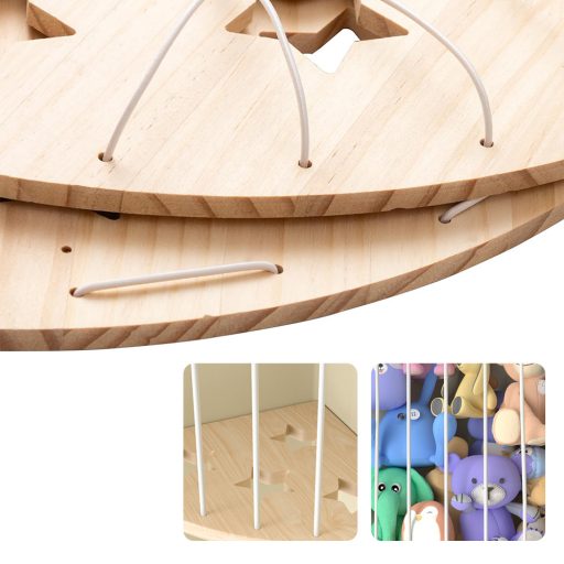 Rohový držák na plyšáky