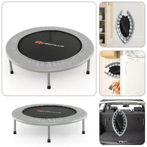 Trampolína 95 cm, šedá