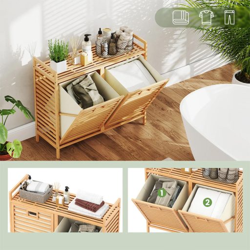 Skříň na prádlo 75 l se 2 vyjímatelnými přihrádkami