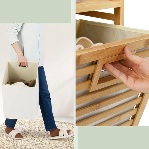 Skříň na prádlo 75 l se 2 vyjímatelnými přihrádkami