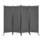 Paraván 4dílný 173 cm, šedý