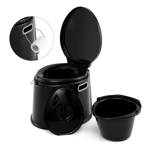 Mobilní toaleta, černá