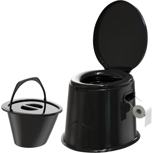 Mobilní toaleta, černá