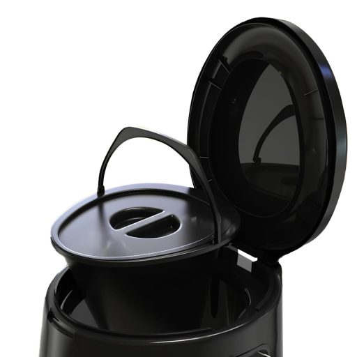 Mobilní toaleta, černá