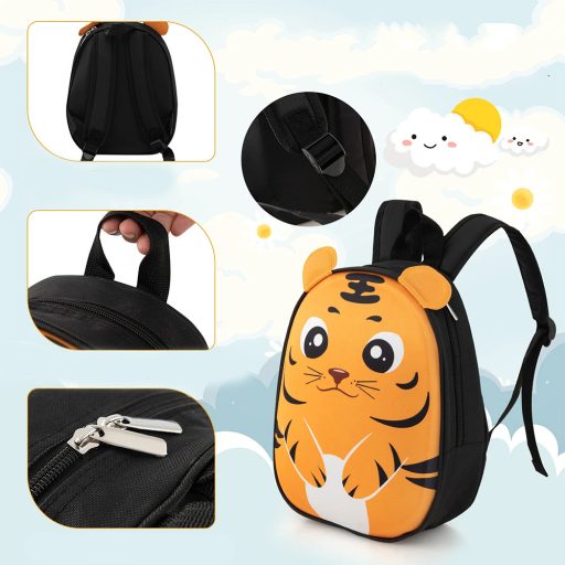 Dětský kufr na kolečkách a batoh, oranžový