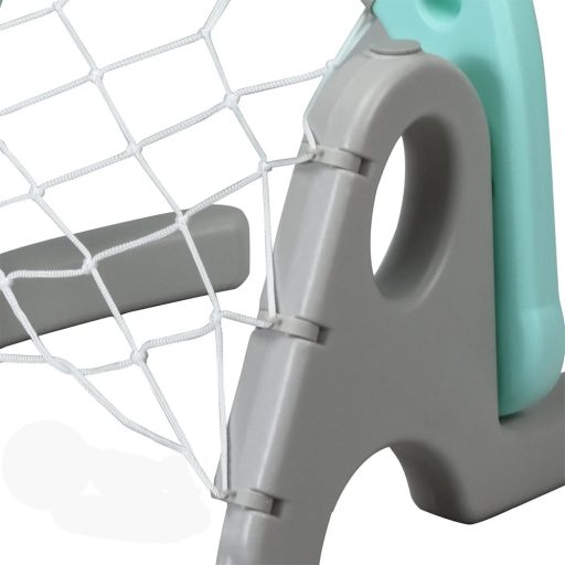 Basketbalový koš 3 v 1 s nastavitelnou výškou a kroužky, modrý