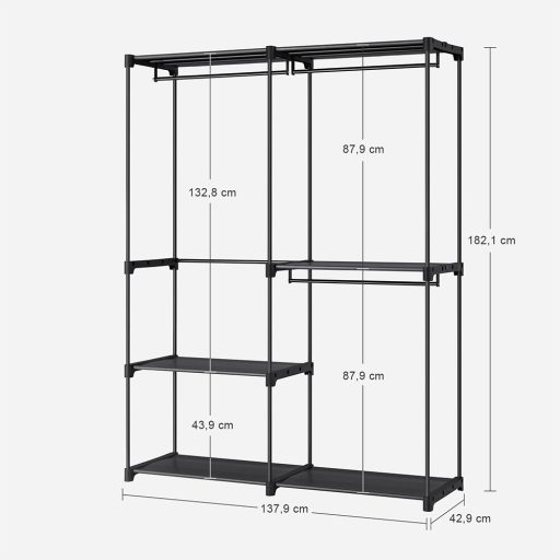 Přenosný stojan na oblečení