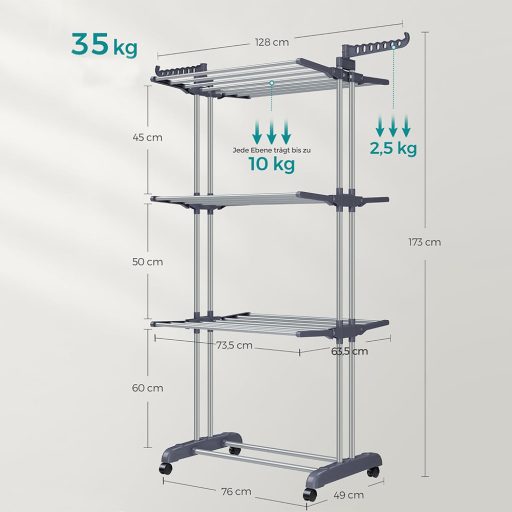 Vícepatrový sušák na prádlo