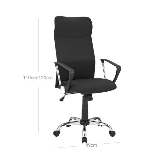 Kancelářská židle s vysokým opěradlem