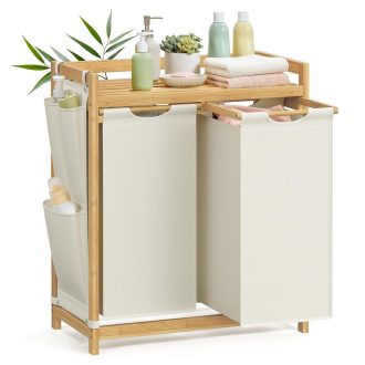 Koš na prádlo se dvěma přihrádkami