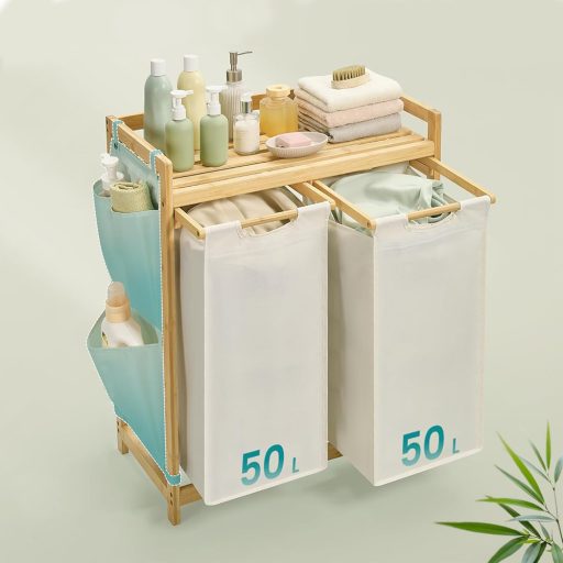 Koš na prádlo se dvěma přihrádkami