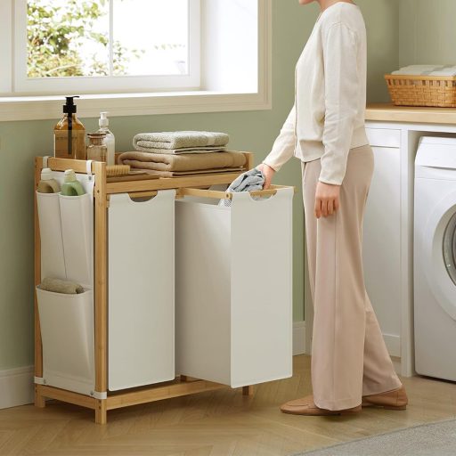 Koš na prádlo se dvěma přihrádkami