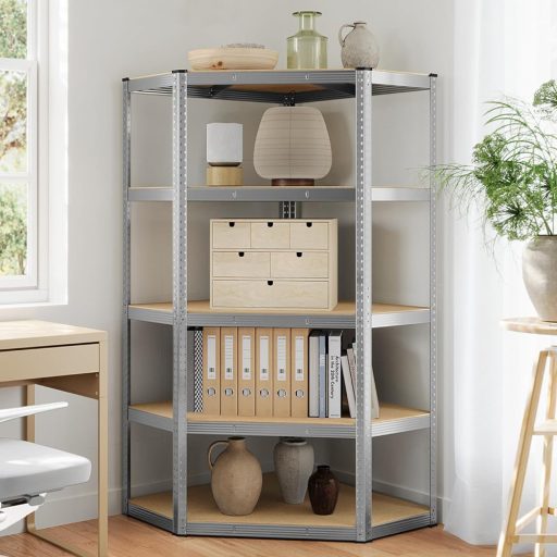 Rohová úložná police, 70x70x180 cm