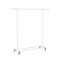 Výškově nastavitelný pojízdný věšák na oblečení, bílý
