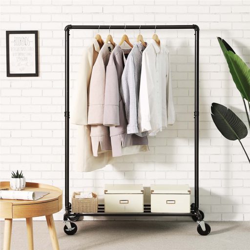 Věšák na oblečení, černý