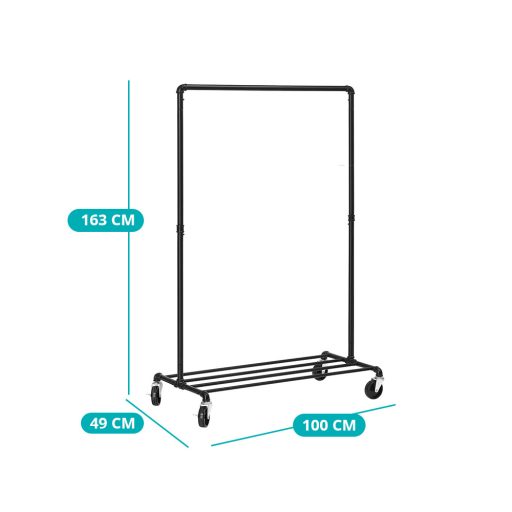 Věšák na oblečení, černý