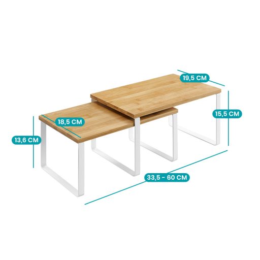 Sada 2 kuchyňských polic