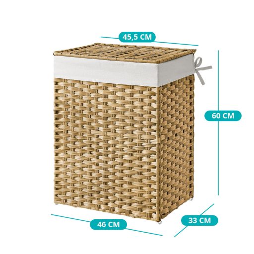 Plastový koš na prádlo 45,5 x 32 x 61 cm