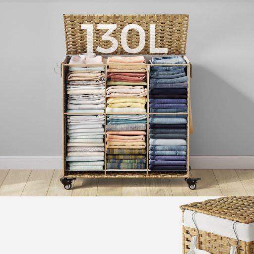 Plastový koš na prádlo 66 x 33 x 66 cm