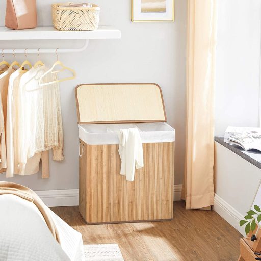Bambusový koš na prádlo 60x40x61.5cm