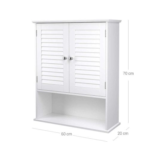 Koupelnová nástěnná skříňka 60x20x70 cm