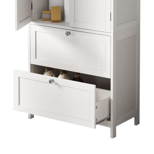 Skříňka se 2 dveřmi a 2 zásuvkami 60x30x110 cm