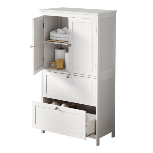 Skříňka se 2 dveřmi a 2 zásuvkami 60x30x110 cm