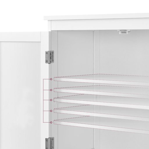 Skříňka se 2 dveřmi a 2 zásuvkami 60x30x110 cm