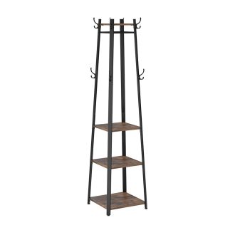 Stojací věšák s policemi 43×43×180 cm