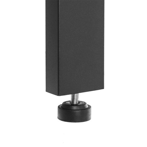 Rohová police, černá 37,2x37,2x159 cm