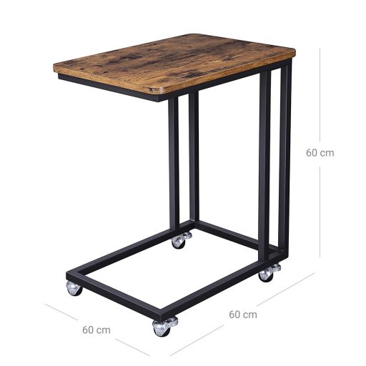 Kovový pojízdný stolek na notebook