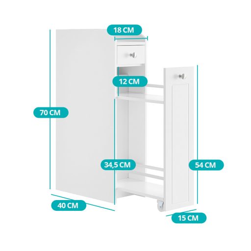 Úzká skříňka na kosmetiku